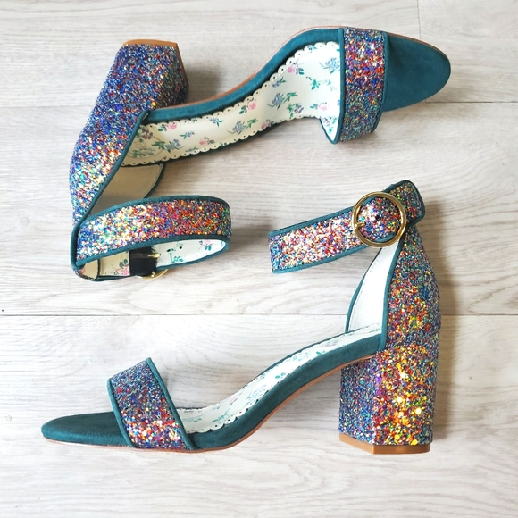 1901 Shoes - 🆕️1901 Mermaid Heels | Teal Glitter | 6.5
